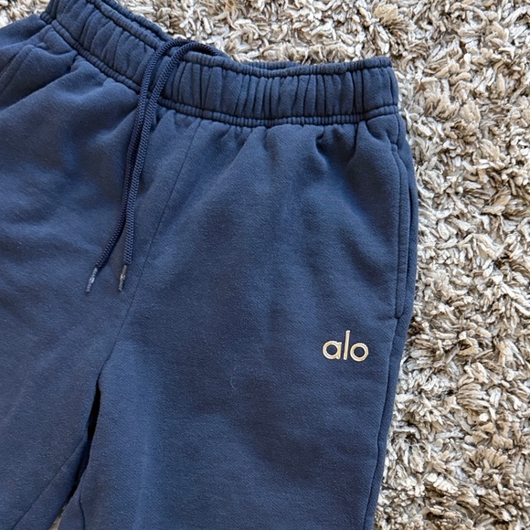 ALO Yoga SET Navy Blue Hoodie Sweatshirt & Sweatpant Set - Picture 7 of 8
